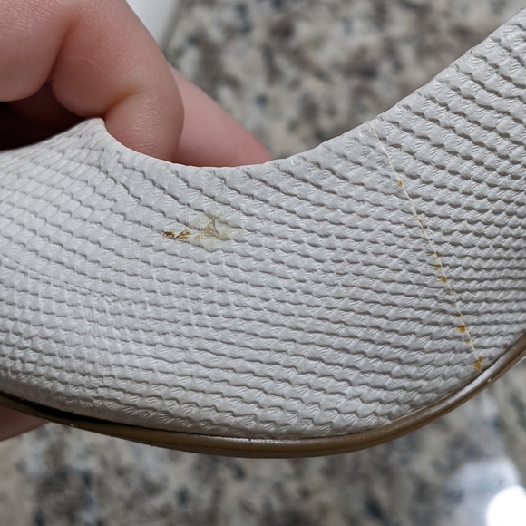 BCBGeneration White Snakeskin Heels - Picture 6 of 6